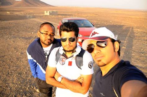 The Three Musketeers - Myself (left), Alpha (center) and Taha (right)